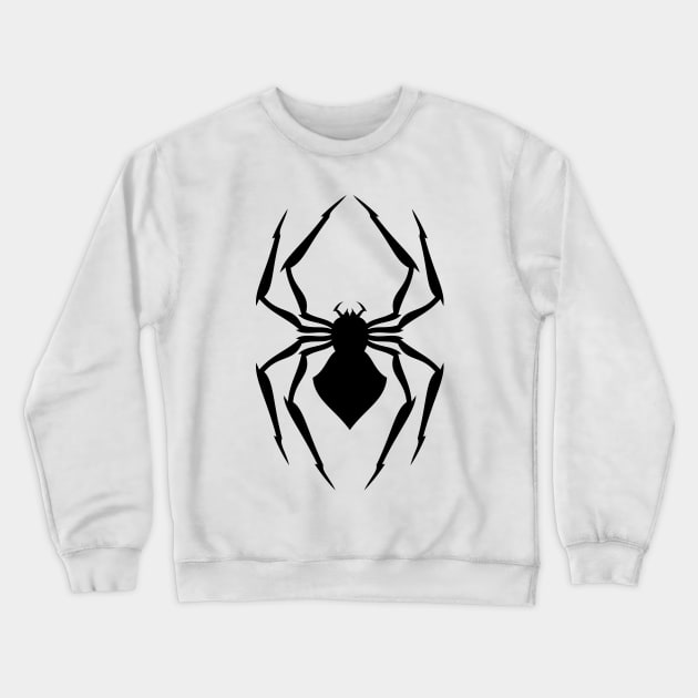 Black Spider Crewneck Sweatshirt by DmitryMayer